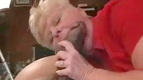 Fat Granny Sucking A Big Black Cock