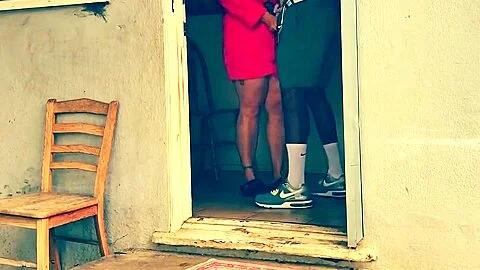 The Neighbor's Wife Sucks Black Boy Scout's Cock
