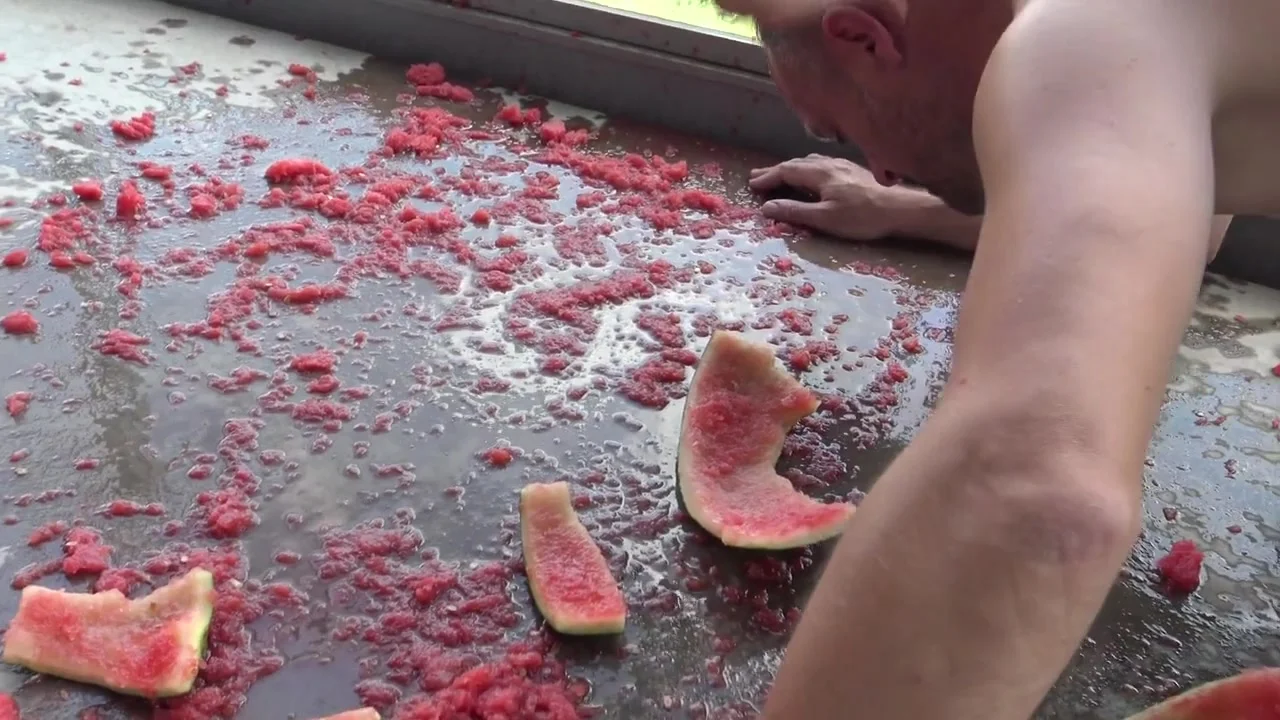 Watermelon feeding by Femdom Austria