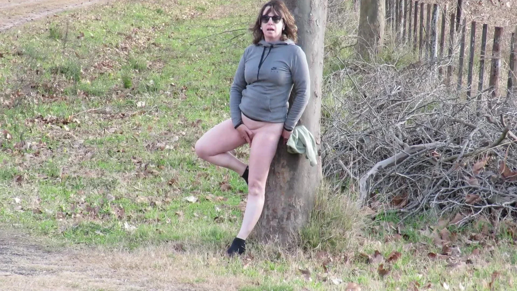 Patricia Visits The Farm For The First Time And Strips