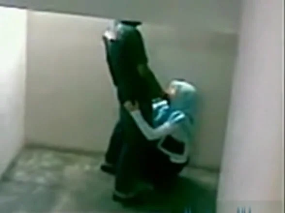 Secret sex in college stairs