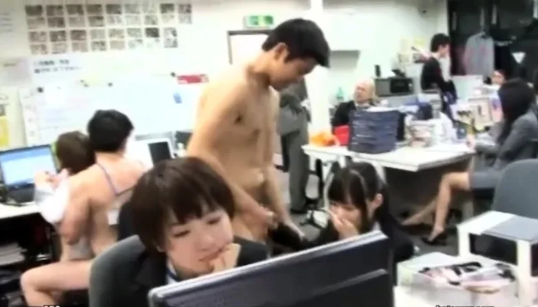 Office Workers sexually harassed for cum