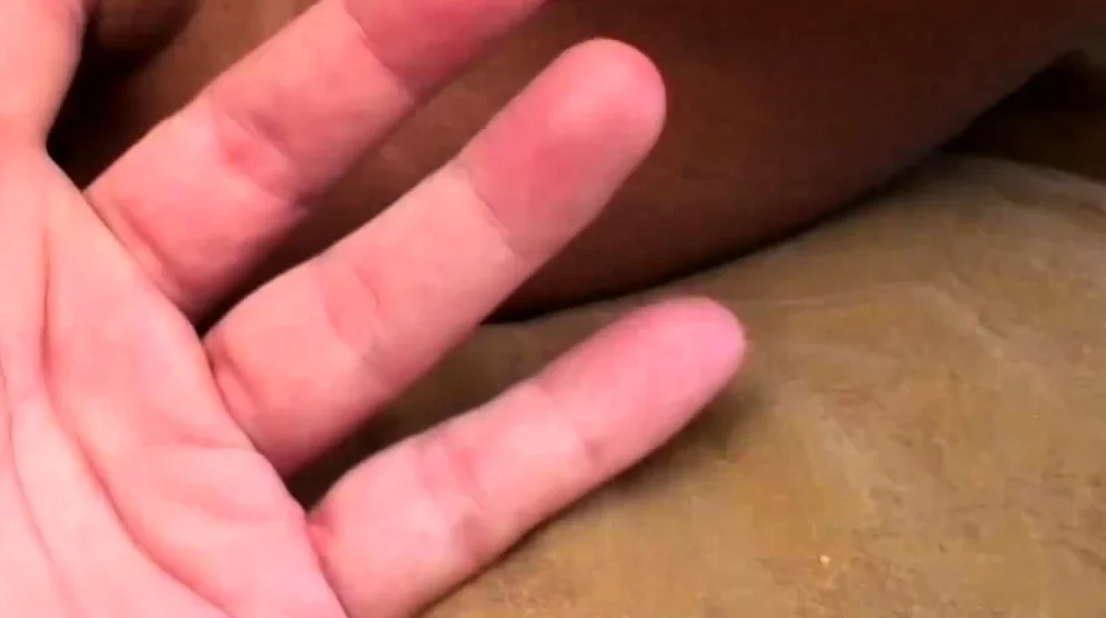 petite and fit teen with abs gets fingered and sucks dick