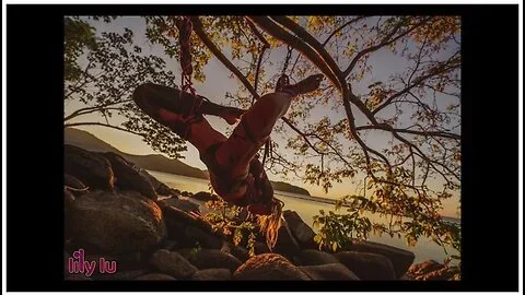 Tattoo Girls Shibari Suspension On Public Beach In Thailand - Bondage Bdsm