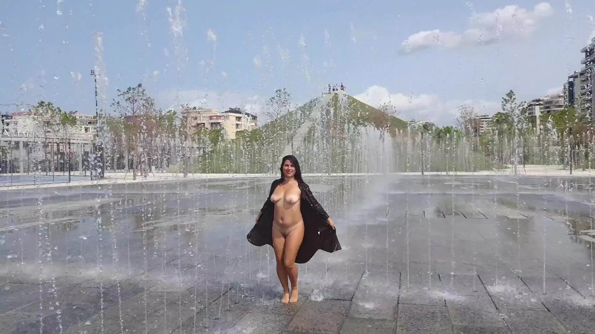Hot Milf Flashes Tits And Pussy On Public