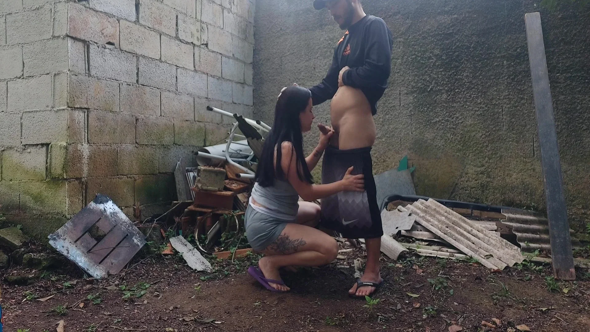 Eating A Girl At A Party, In The Back Of The Farm