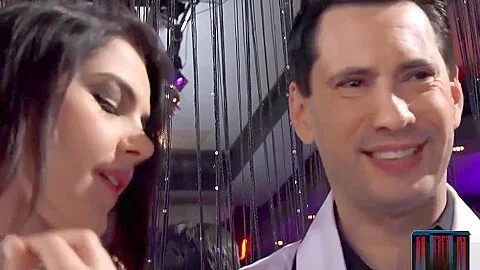 Doctor fucks two strippers in a stripclub and his nurse