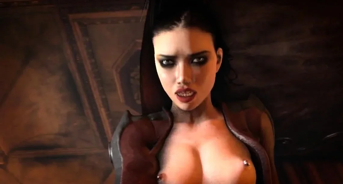 Hentai girl sucking big black cock and getting facialed