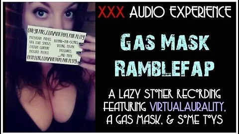 Talking & Masturbating While Wearing A Gas Mask (audio Only Asmr) With Erotic Audio
