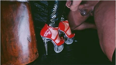 Verified Amateurs In Littlemisstiptoes - Dominant Goddess Milks Her Submissive Over Red High Heels