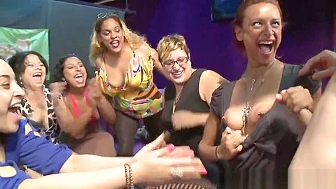 Party babes cocksucking lucky stripper