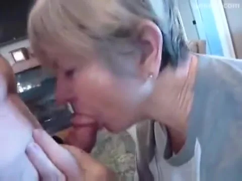 wife gives herself a sperm facial