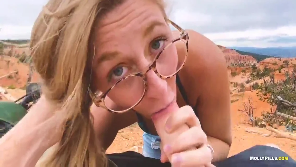 EPIC Fucking Off-road Adventure Porn - Molly Pills - Amateur Blonde Public Sex POV