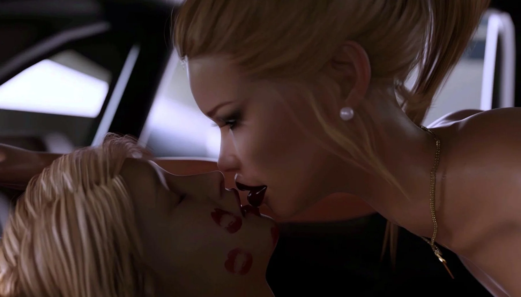 Car Sex with a Voluptuous 3D Stepmom