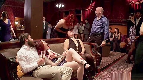 Whipping and banging in bdsm party