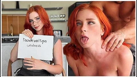 Redhead Russian Teacher Deepthroats, Hard Fucks Student 18+ And Gets Cum On Big Ass Pov