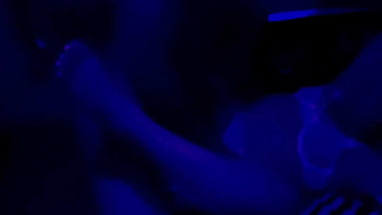 Black Light Fun With Sexy Pregnant Milf