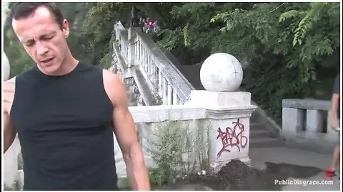 Best Of Europe: Big Natural Tits Tied In Public!!!!