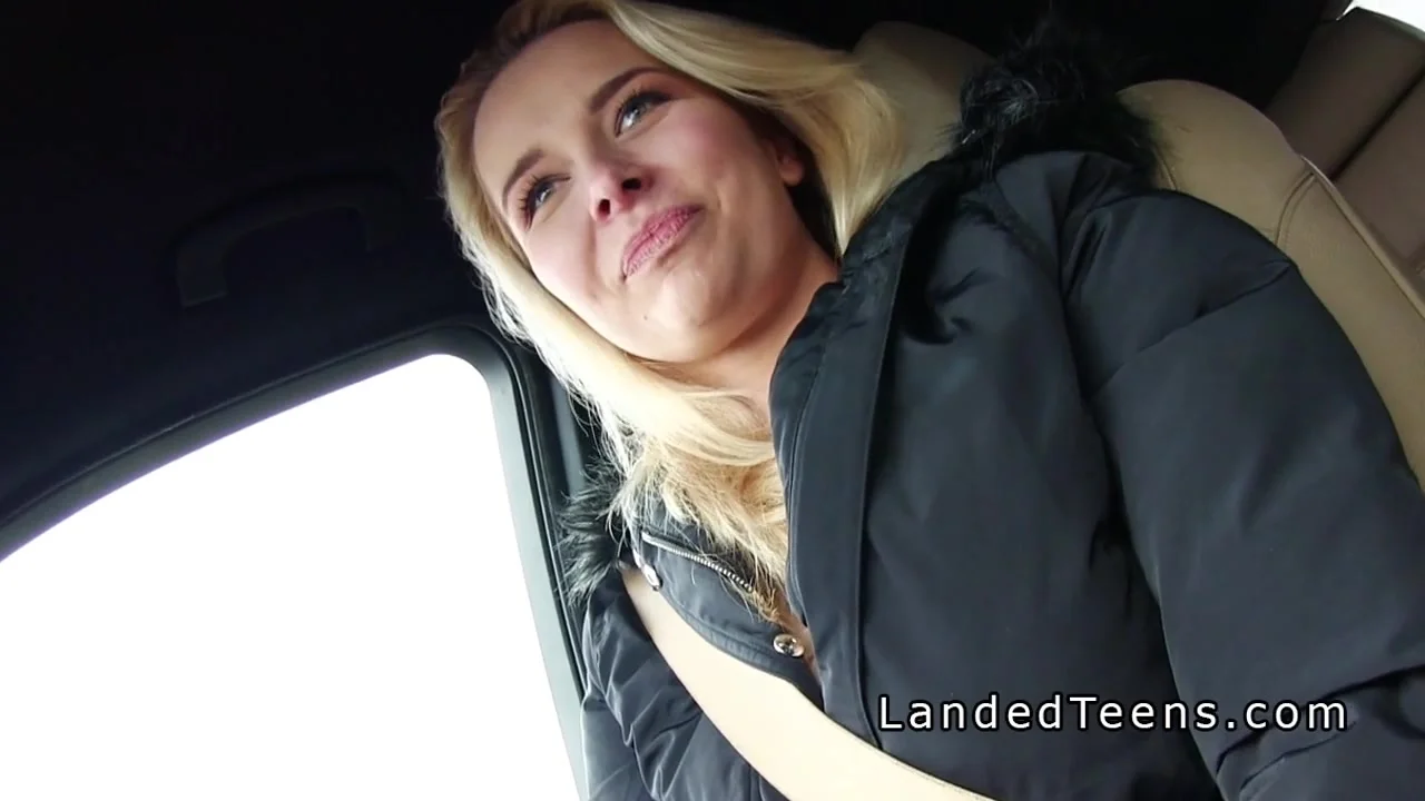 Stranded teen 18+ cuttie fucks stranger pov in public