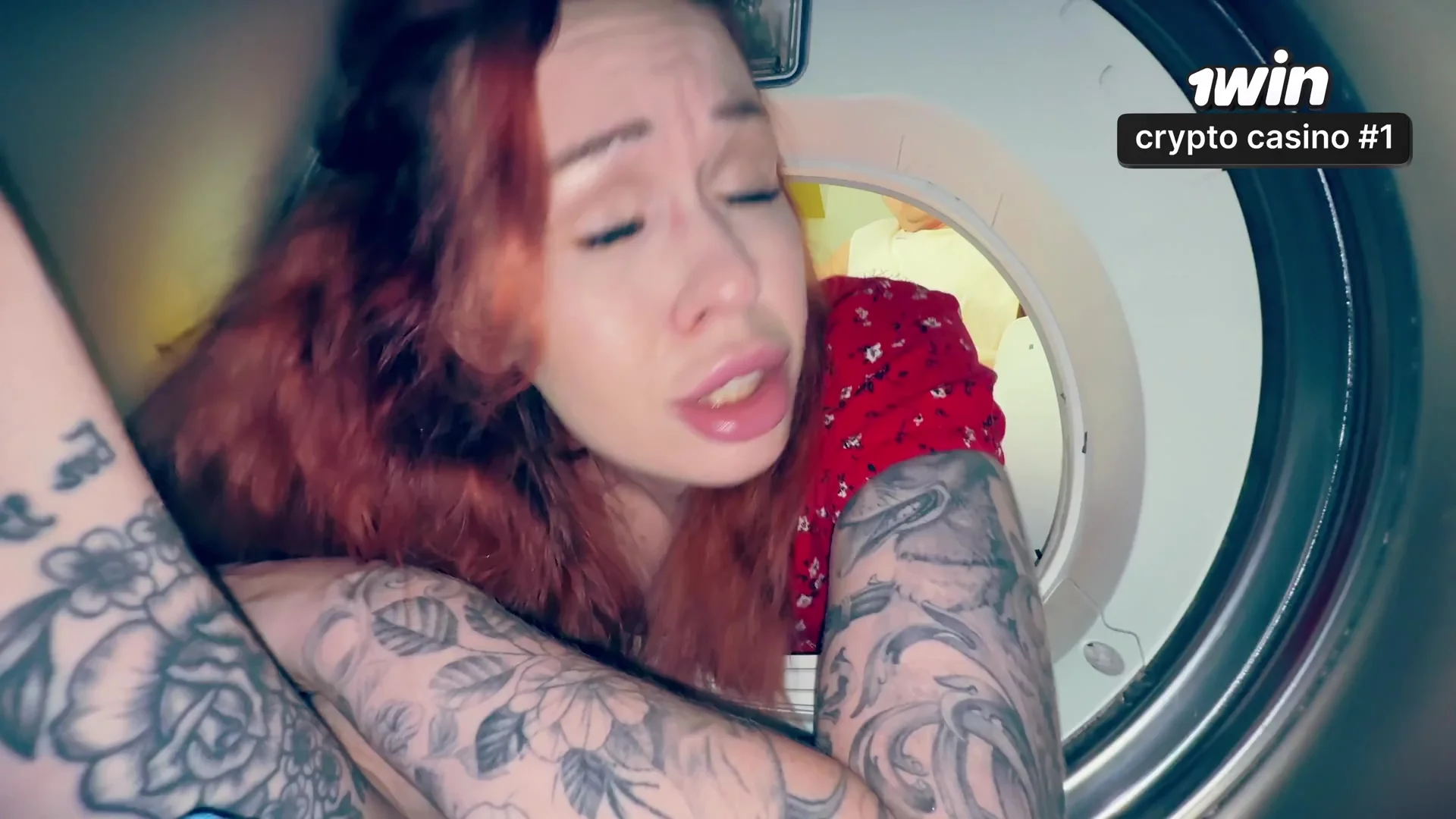 Stepmom Stuck In Washer Gets Naughty Help From Stepson