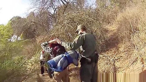 Latina Redhead Fucks Officer To Cross Border