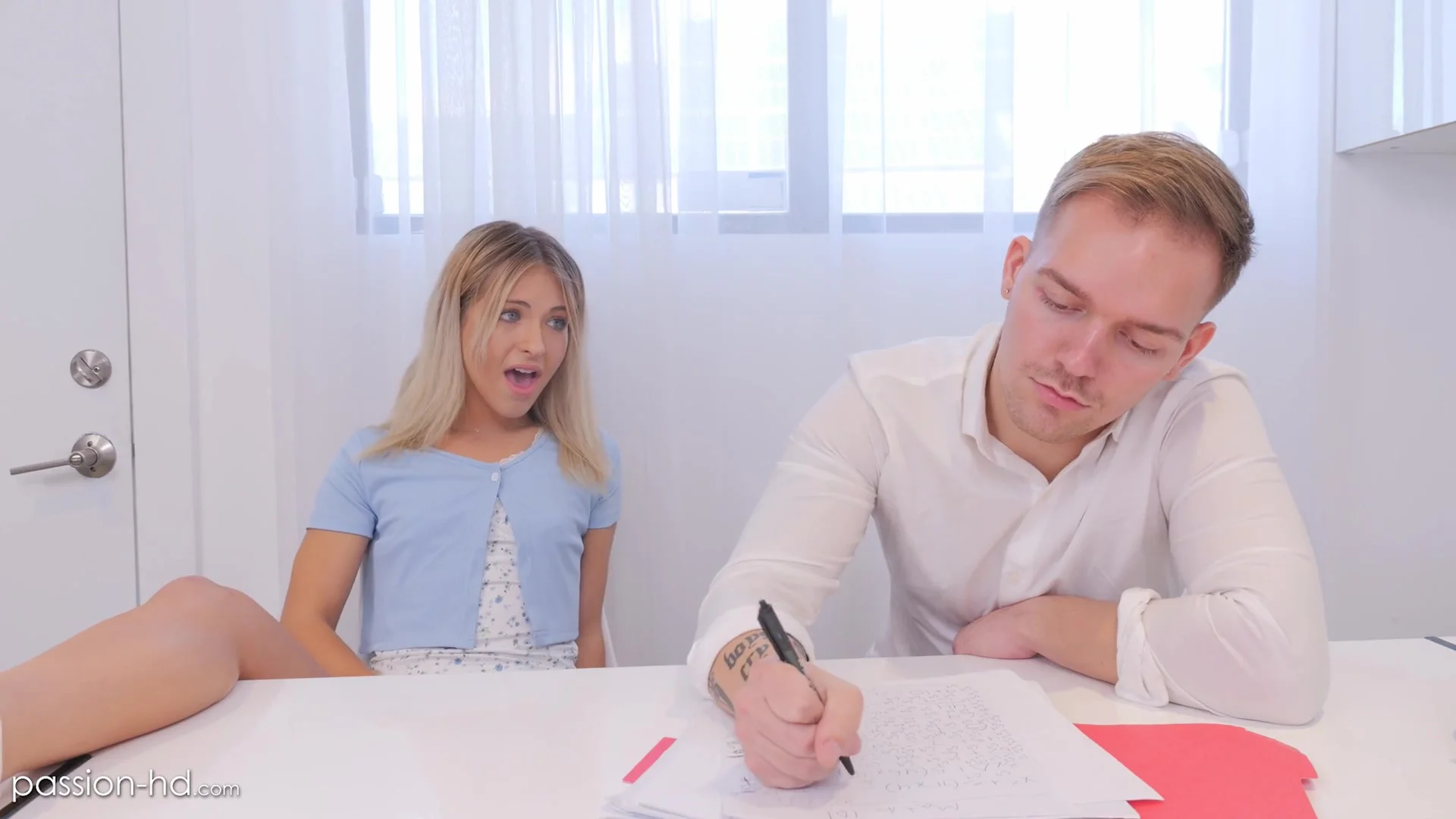My College Tutor Just Fucked My Tight Pussy During Our Study Session