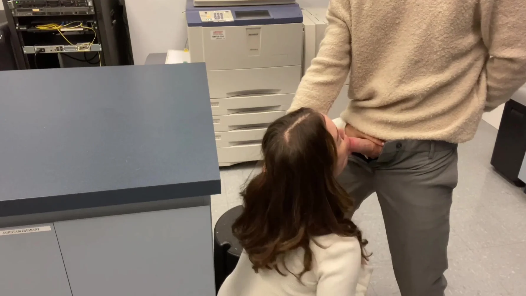 Fucked On Table In Office Storage Room