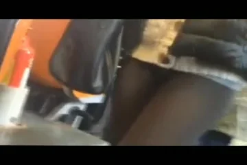teen 18+ in brown tight leggings