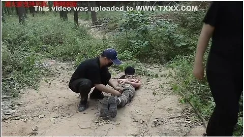 Girl Captured Bound In A Forest(2)