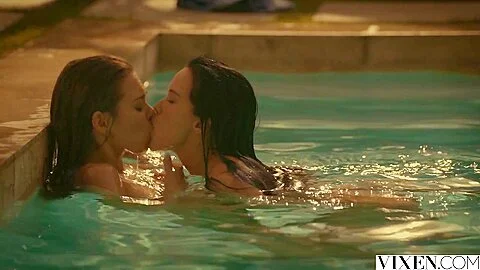 VIXEN Best friends Riley & Megan Fuck Neighbour In A Daring Threesome