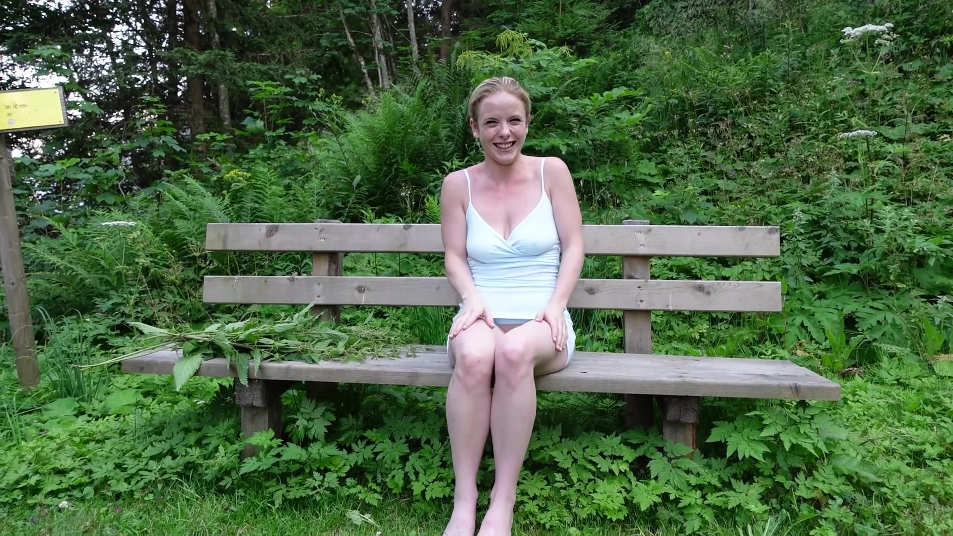 Femdom Spanks Me With Nettles Until I Cant Take It Anymore! Then I Jerked Off Totally Public!