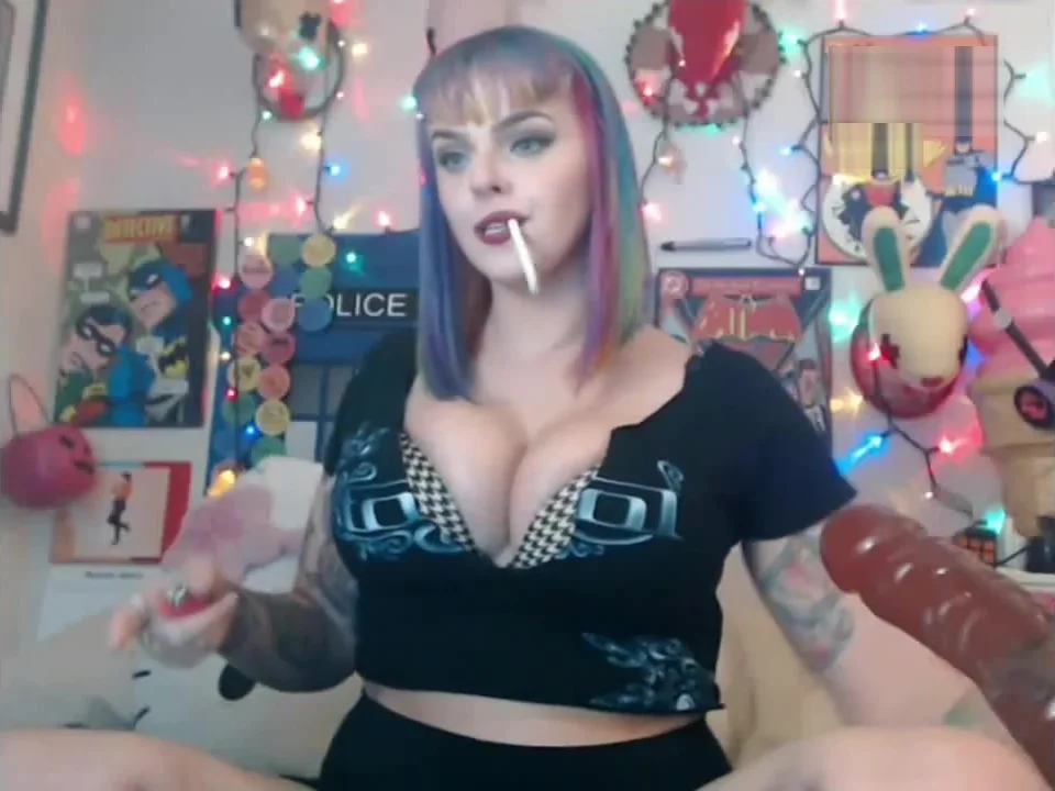 BUSTY BLONDE DROOLING ON SEX MACHINE DILDO NONE STOP