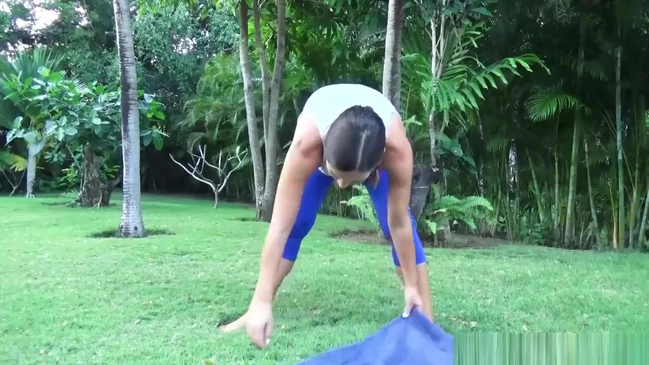 Neighbors are watching as I am doing yoga outdoors