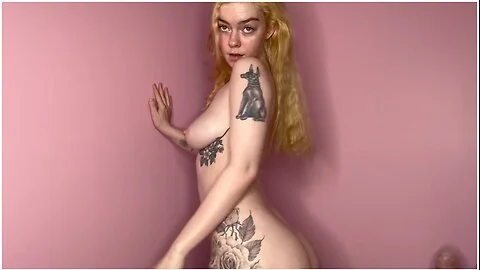 Cute Blonde Strips For You