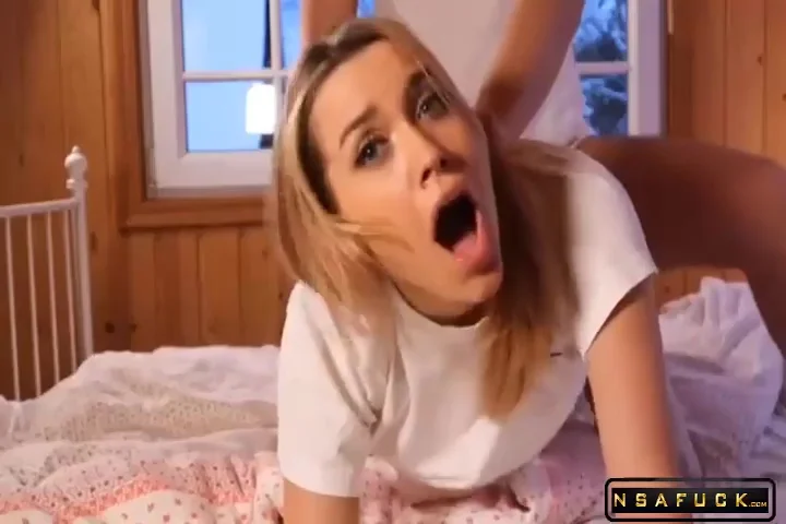 teen 18+ Blowjob And Masturbation From A Beautiful Girl In White Stockings