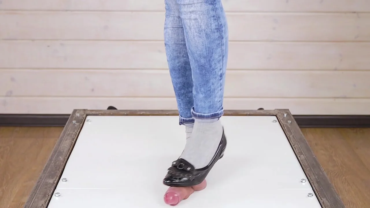 POV Cruel cock balls trampling and stomping ballet flats CBT : Era