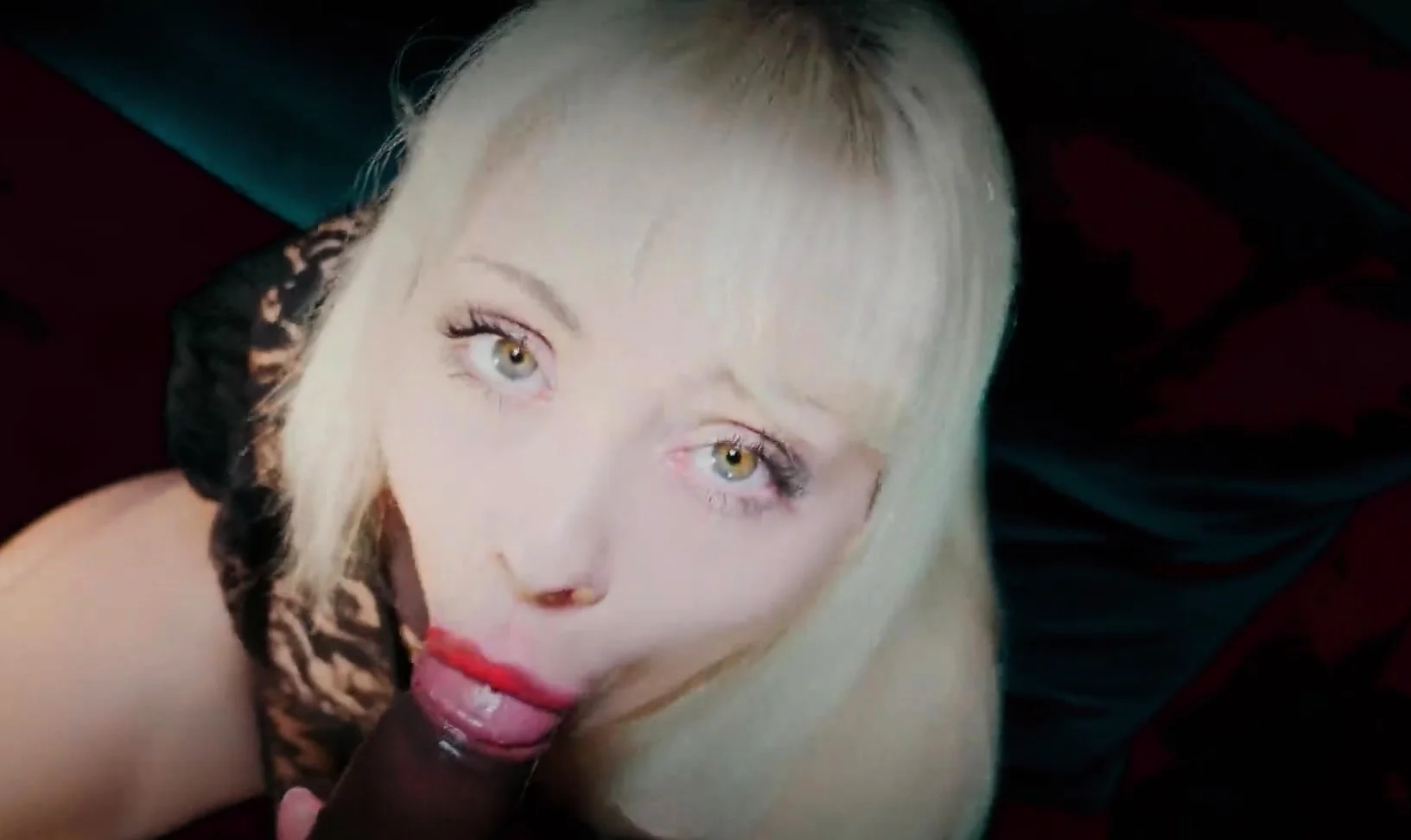 Blonde Glamour Slut Cherry English worships BBC