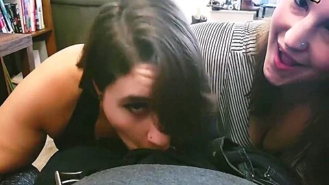 I Got Caught Playing With Hubby While Over At Paige Steeles For Dinner...so She Decided To Join In On The Appetizer! Clip 1 6 Min