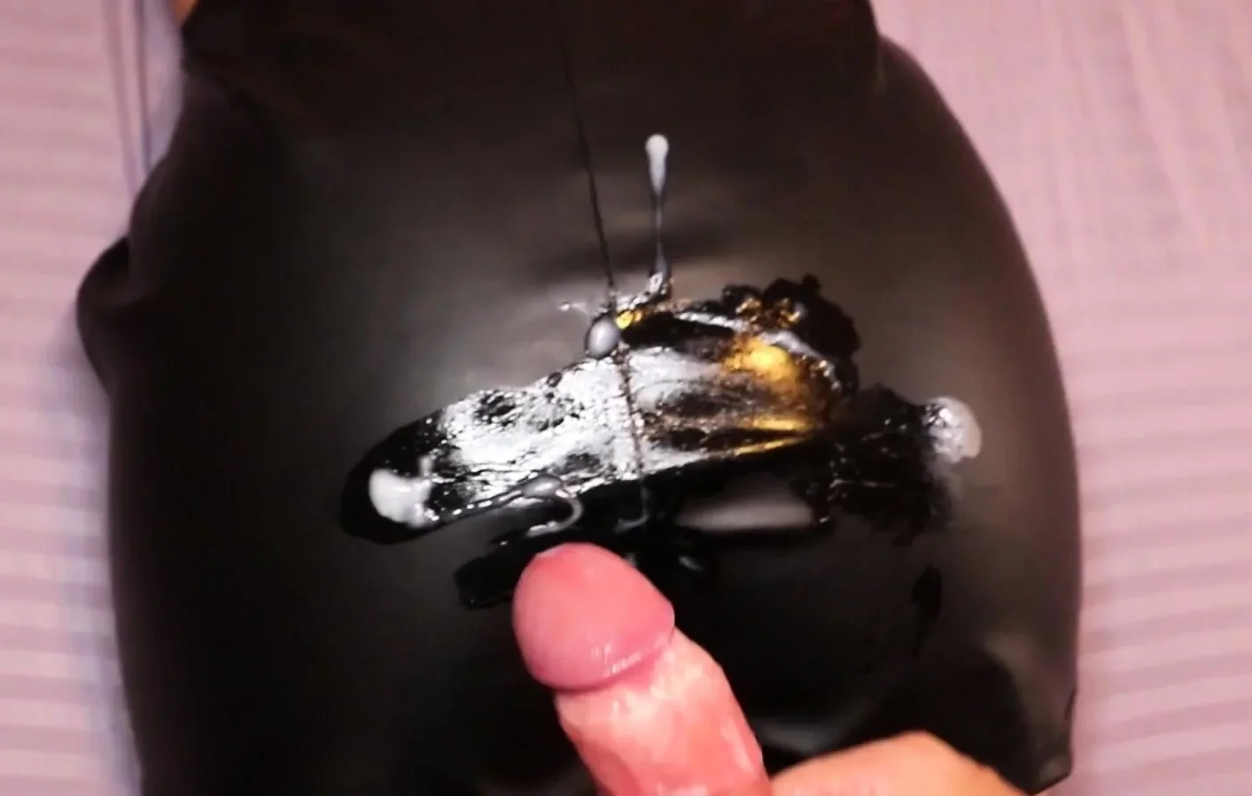 Leather Fetish Compilation - Dry Humping, Thighjob and