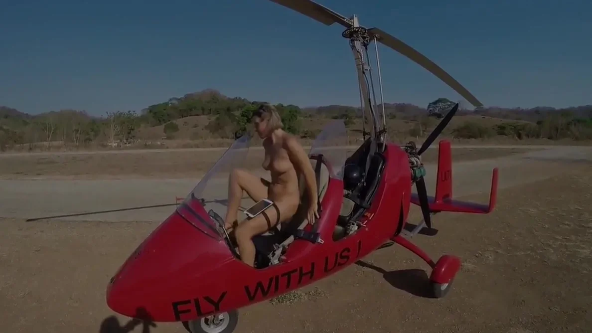 Naked Gyrocopter Girl