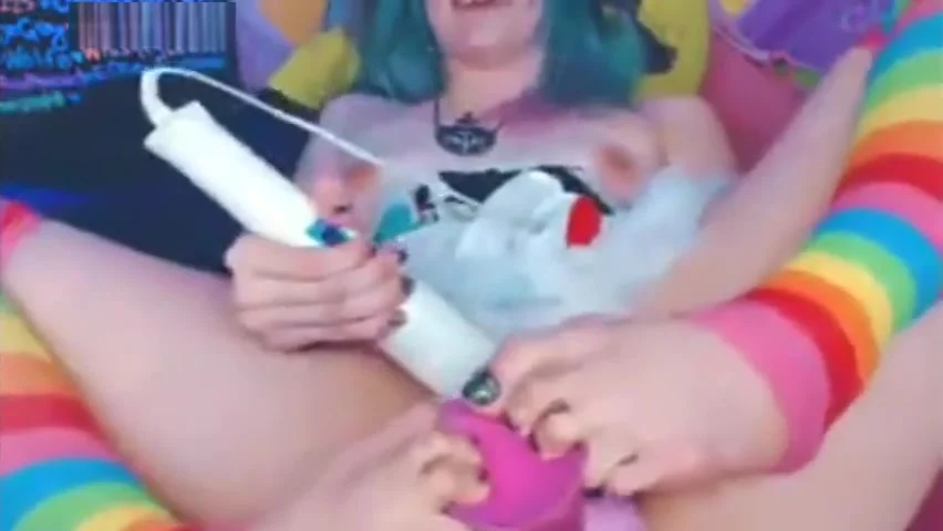 Girl Foot Fucks Self While Playing Video Games