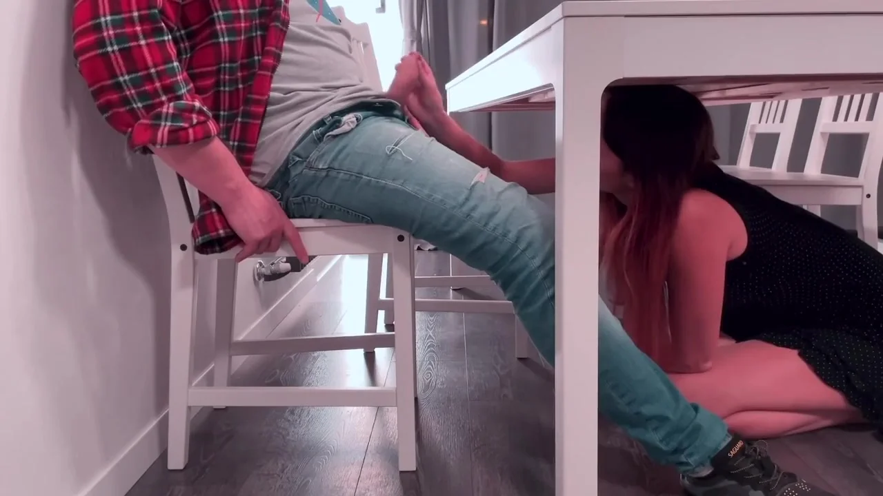 I Used My Hot Feet And My Hands To Jerk Him Off Under The Table