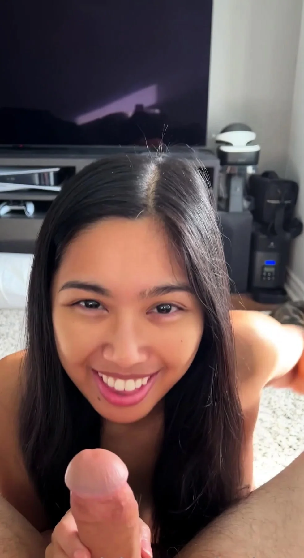Cute teen hot blowjob pov