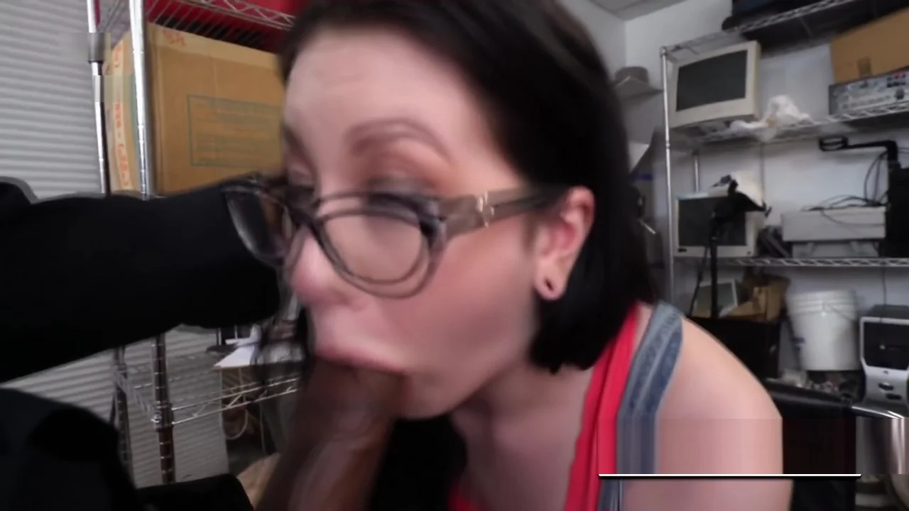 HORNY porn star deep-throats MASSIVE BLACK at interview