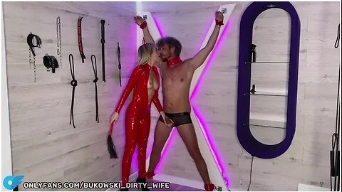 The Mistress Used Her Tied Slave To Fuck Very Hard & Cum From The Slaves Big Cock. Bdsm With Verified Amateurs