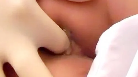 Perverted doctor inspects a pregnant woman internally.