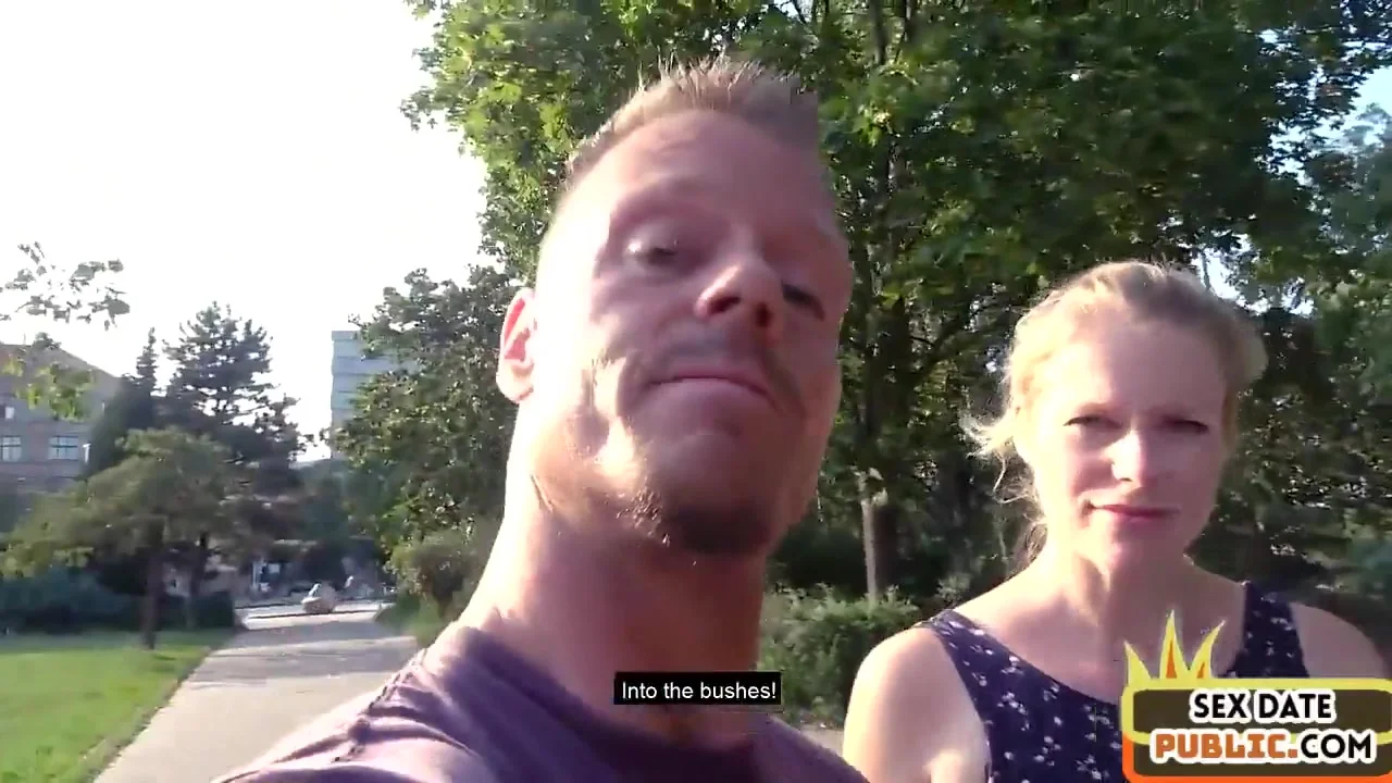 Outdoor public German amateur gets fucked by sex date