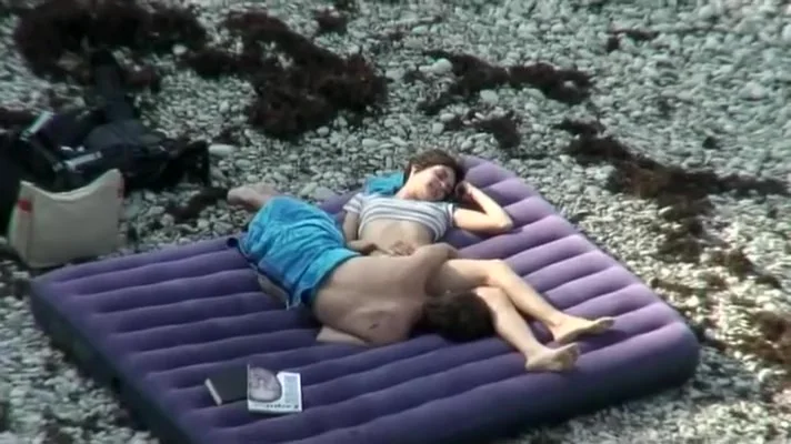 Hot hairy pussy on the beach