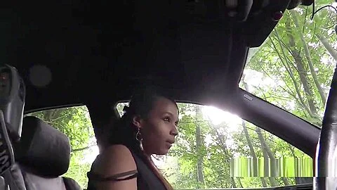Fake police officer gets blowjob from ebony