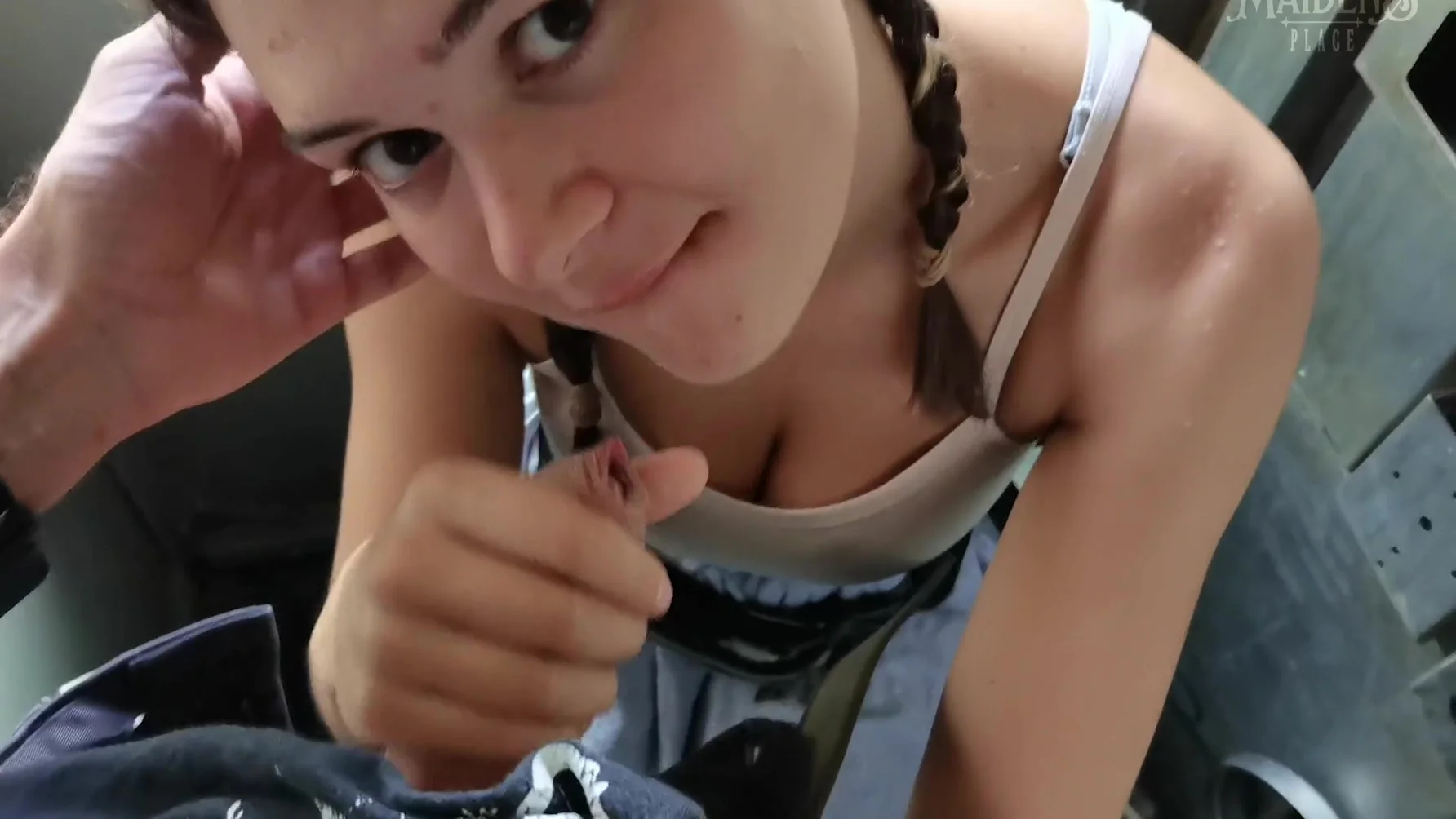 I Gave Him A Blowjob Right In An Asian Trains Toilet